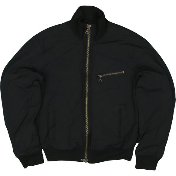 John Varvatos Star USA Black Bomber Jacket Size S